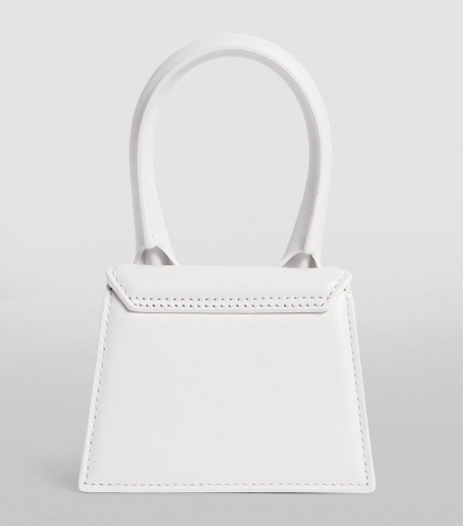Túi JACQUEMUS Mini Leather Le Chiquito White (size 12cm)