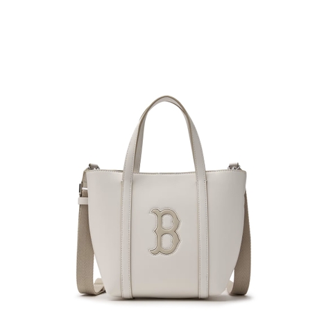 Túi MLB Basic PU Window Tote Crossbody Bag B Boston Cream - Túi xách, đeo chéo, chất da PU, màu trắng kem