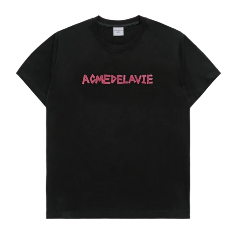 ÁO ADLV TAPE TYPOGRAPHIC BLACK T-SHIRT - ÁO THUN CỔ TRÒN TAY LỠ MÀU ĐEN