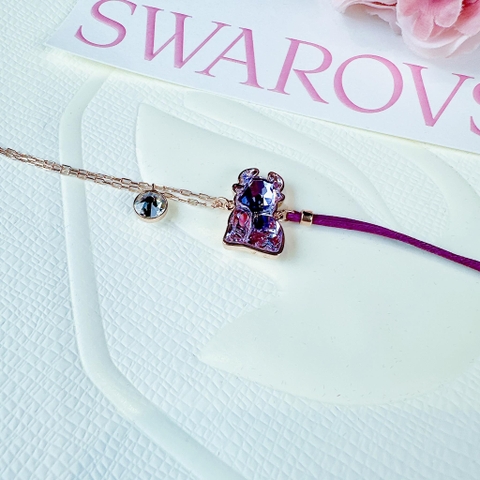 SWAROVSKI Chinese Zodiac Ox bracelet (Ox, Purple, Rose gold-tone plated) - Vòng/lắc tay SWAROVSKI - JEWELRY