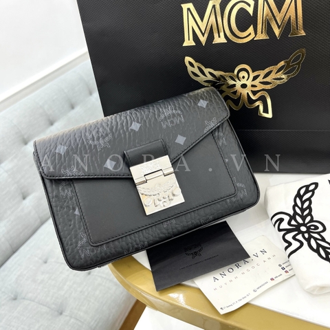 MCM MILLIE BLACK CROSS BAG TÚI ĐEO CHÉO ĐEN