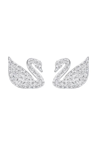 SWAROVSKI Iconic Swan earrings (Swan, White, Rhodium plated) - Khuyên tai thiên nga trắng - SWAROVSKI - JEWELRY