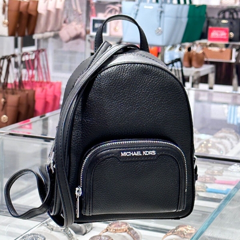 Túi Michael Kors MK Balo Jaycee Convertible Zip Pocket Backpack Black - Balo, túi cặp màu đen