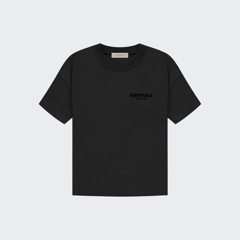 Áo Fear of God FOG Essentials T-shirt (SS22) Black Stretch Limo - Áo thun cổ tròn tay lỡ màu đen