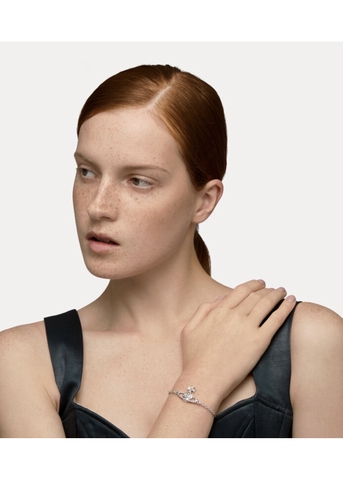 VIVIENNE WESTWOOD Mayfair Bas Relief Bracelet - Vòng/lắc tay hình quả cầu, phối đá CZ - JEWELRY BRACELETS