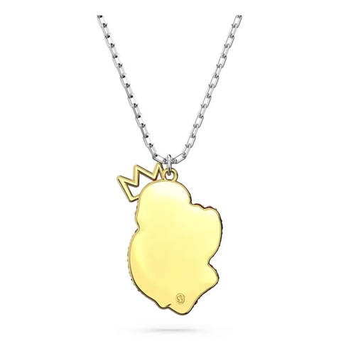 SWAROVSKI Swan pendant (Pink, White, Rhodium-plated) - Dây cổ, dây chuyền thiên nga, pha lê hồng - JEWELRY NECKLACE