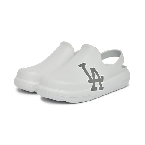 Giày MLB Chunky bouncer clog sandals LA Grey - Giày cao su màu xám có quai