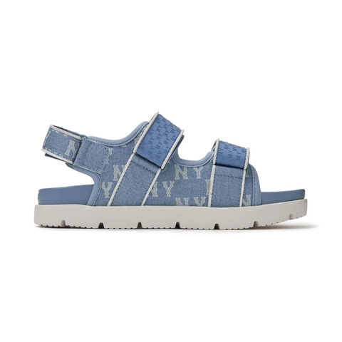 Giày MLB Liner Sandals Denim Monogram New York Yankees NY Blue - Giày xăng đan có quai màu xanh blue