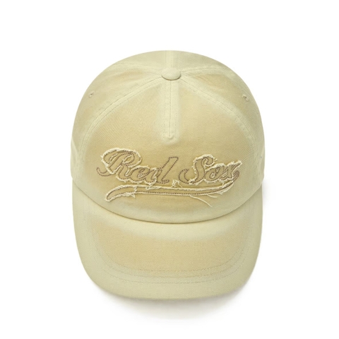 MLB Varsity Cultive Washing Stitch Unstructured Ball Cap B Red Sox - Mũ lưỡi trai, nón kết màu cát vàng
