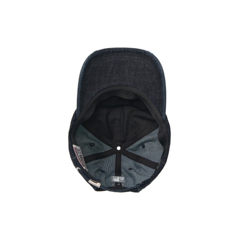 MŨ MLB BASIC MEGALOGO DENIM 5PANEL BALL CAP NEW YORK YANKEES NY DARK BLUE - MŨ LƯỠI TRAI, NÓN KẾT MÀU XANH ĐẬM