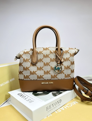 Túi MK Michael Kors Hyde Small Satchel Brown Bag