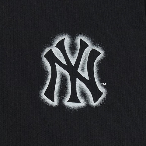 MLB Basic Street Logo Overfit Short Sleeve T-Shirt Boston Red Sox BLACK - Áo thun cổ tròn tay lỡ màu đen