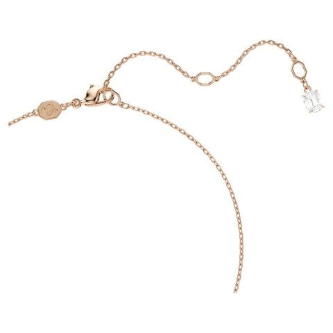 SWAROVSKI Swan pendant (Mixed cuts, Swan, Pink) - Dây cổ, chuyền, đính đá pha lê hồng, thiên nga - JEWELRY NECKLACE