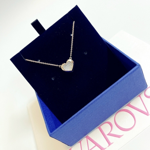 SWAROVSKI Heart necklace (Heart, gold tone) - Dây cổ, dây chuyền, hình trái tim - JEWELRY NECKLACE