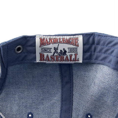 MLB Denim Coopers Unstructured Ball Cap New York Yankees NY INDIGO - Mũ lưỡi trai, nón kết màu xanh