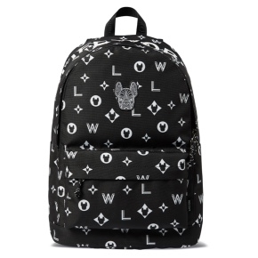 Balo Lifework Backpack Black Đen Hoạ Tiết