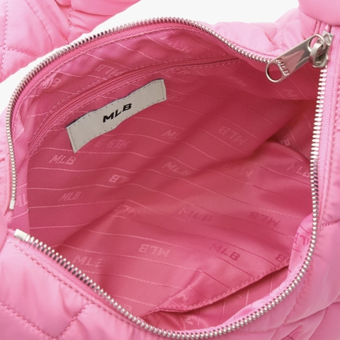 Túi MLB Quilted Hobo Bag Medium Cleveland Guardians Pink (30x22,8x11cm) - Túi xách, đeo vai màu hồng