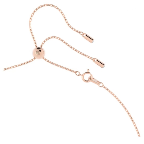SWAROVSKI Gema 520 pendant (Candy and heart, Pink, Rose gold-tone plated) - Dây chuyền kẹo, tim, LOVE hồng - JEWELRY NECKLACE