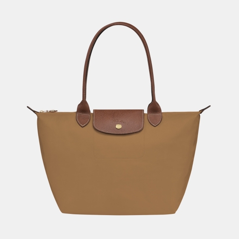 MEDIUM SIZE - TÚI LONGCHAMP LE PLIAGE GREEN M TOTE BAG - FAWN - Túi xách màu nâu vàng