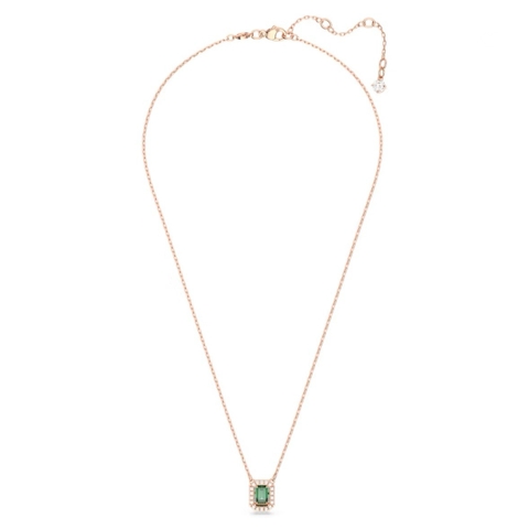 SWAROVSKI Millenia necklace (Octagon cut, Green, Rose gold-tone plated - Dây cổ, dây chuyền đá pha lê xanh chuyển động - SWAROVSKI - JEWELRY NECKLACE