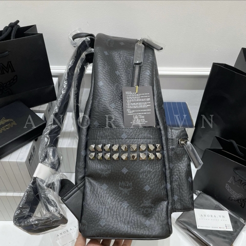 MCM STARK BACKPACK (BLACK - Size Medium 40cm)