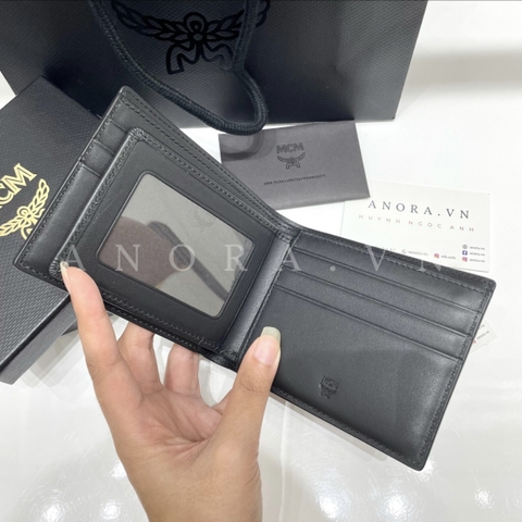 MCM CLAUS BIFOLD WALLET BLACK