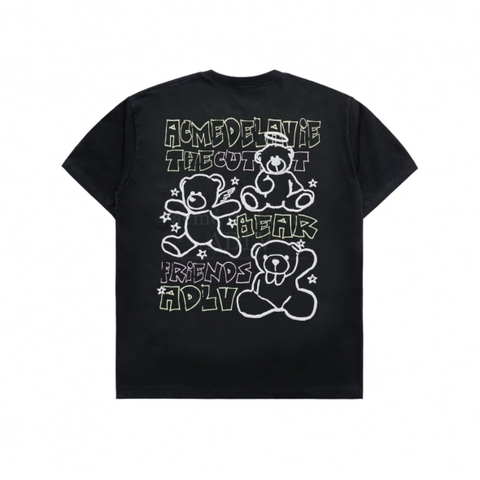 ÁO THUN ADLV BEAR FRIENDS DOODLE ARTWORK T-SHIRT BLACK - ĐEN