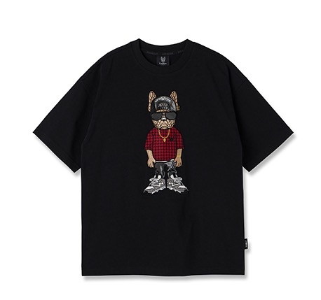 ÁO THUN LIFEWORK BULLDOG HIPHOP 2024 BLACK T-SHIRT