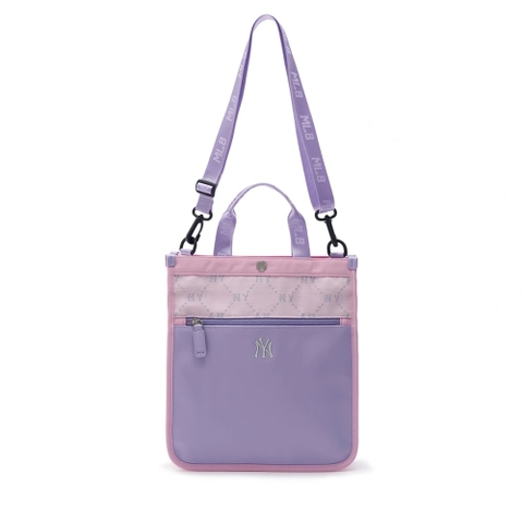 Túi MLB Korea Diamond Monogram Sub crossbody tote Bag New York Yankees Pink