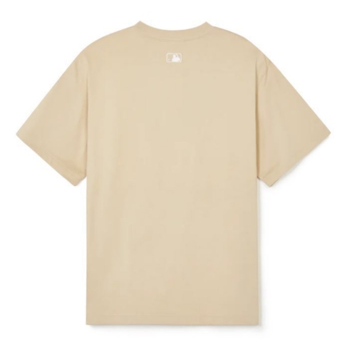 Áo MLB Logo New York Yankees Heart T-SHIRT BEIGE - ÁO PHÔNG TIM BE