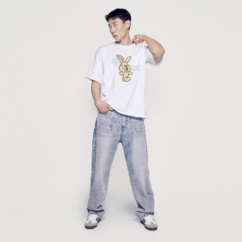 ÁO THUN ADLV MY NAME IS FUZZY RABBIT T-SHIRT WHITE - TRẮNG