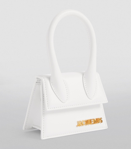 Túi JACQUEMUS Mini Leather Le Chiquito White (size 12cm)