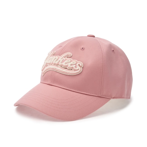 Mũ MLB Varsity Cultive Bookle Logo Unstructured Ball Cap New York Yankees Pink - Mũ lưỡi trai, nón kết màu hồng