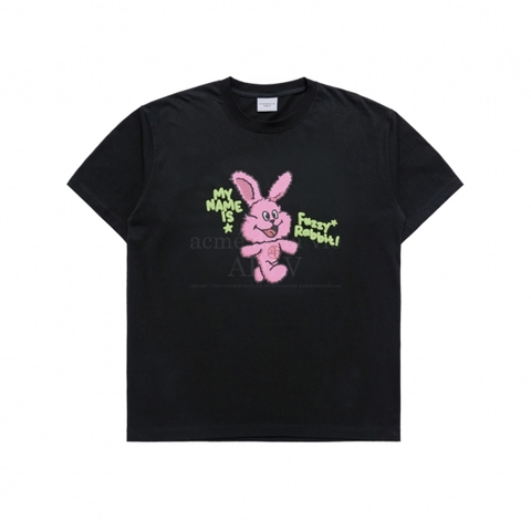 ÁO THUN ADLV MY NAME IS FUZZY RABBIT T-SHIRT BLACK - ĐEN
