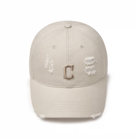MLB Damage Washing Unstructured Ball Cap Cleveland Guardians SAND - Mũ lưỡi trai, nón kết