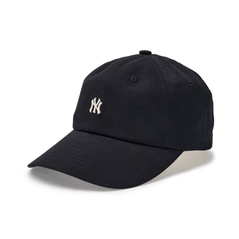 MLB Nano Logo Unstructured Ball Cap NY NEWYORK Black - Mũ lưỡi trai, nón kết màu đen chữ NY