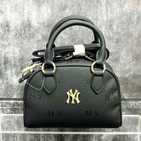 MLB DIA MONOGRAM NY NEWYORK CROSS BAG BLACK - Túi đeo chéo, quai xách, màu đen