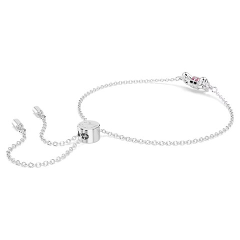 SWAROVSKI Lifelong Bow bracelet (Bow, Pink, Rhodium plated) - Vòng, lắc tay, hình nơ, pha lê hồng - JEWELRY BRACELET
