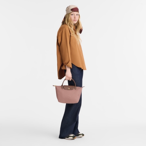 CHÍNH HÃNG - SMALL SIZE - TÚI LONGCHAMP LE PLIAGE ORIGINAL S HANDBAG - PINK TEA - Túi xách màu hồng trà, hồng nude sữa