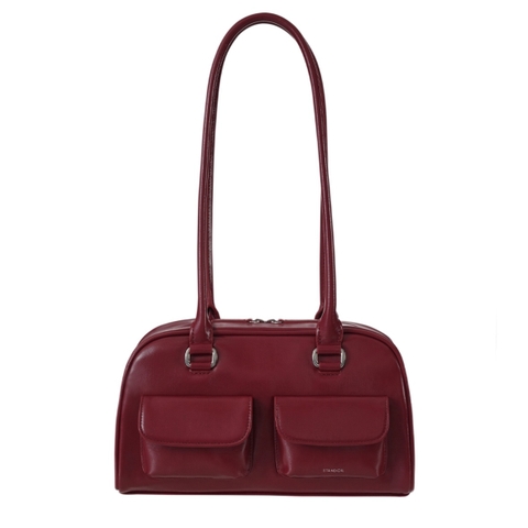STAND OIL CHUBBY BAG - RED WINE - Túi xách, đeo vai màu đỏ rượu