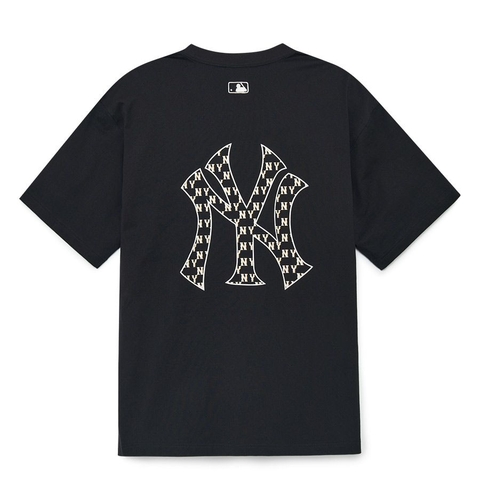 Áo Thun MLB Classic Monogram Big Logo NY T-Shirts 3ATSM0233-50BKS