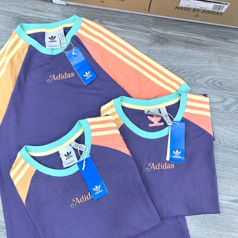 ÁO THUN ADIDAS_ RAGLAN MÀU TÍM MIX T-SHIRT