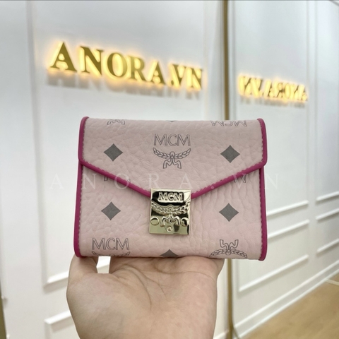 MCM ví ngắn gập viền (PINK)