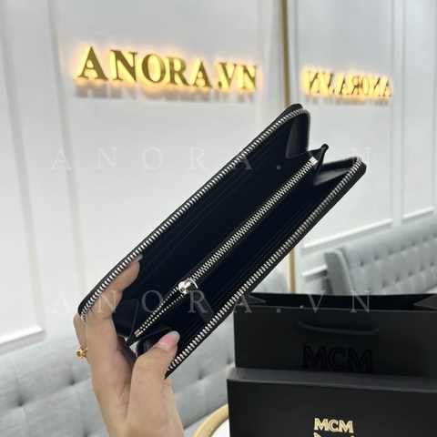 MCM ZIP BLACK VÍ DÀI ĐEN