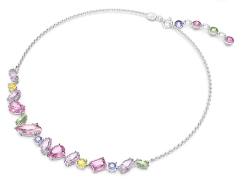 SWAROVSKI Gema necklace (Mixed cuts, Multicolored, Rhodium plated) -  Dây cổ, dây chuyền SWAROVSKI - JEWELRY NECKLACE