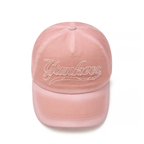 MLB Varsity Cultive Washing Stitch Unstructured Ball Cap NY Yankees Peach Pink - Mũ lưỡi trai, nón kết màu hồng đào