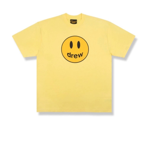 Áo Drew House Mascot SS Teê LIGHT YELLOW T-SHIRT - Áo thun cổ tròn tay lở màu vàng tươi