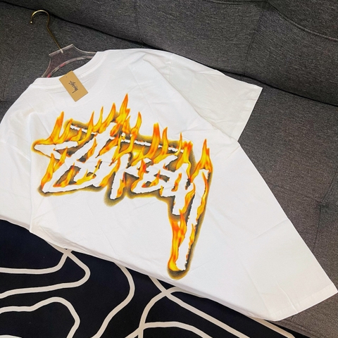 ÁO STUSSY BURNING STOCK T-SHIRT