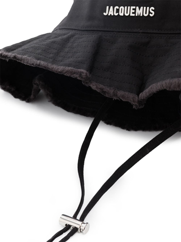 MŨ JACQUEMUS LE BOB ARTICHAUT BLACK - LES CLASSIQUES - BUCKET HAT