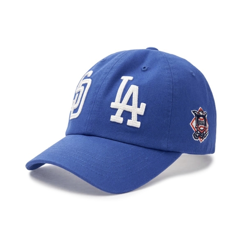 MLB League Logo Unstructured Ball Cap LA Blue - Mũ lưỡi trai, nón kết màu xanh